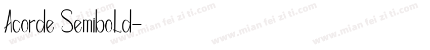 Acorde Semibold字体转换